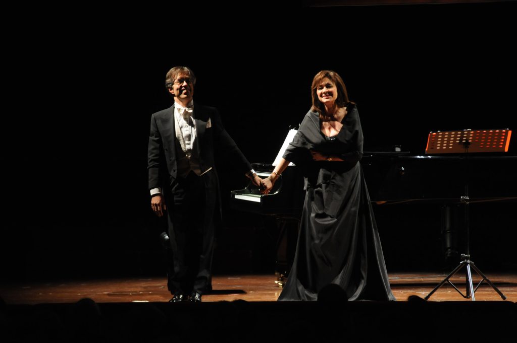 Con Daniela Dessi, Teatro Petruzzelli, Bari 2014 .