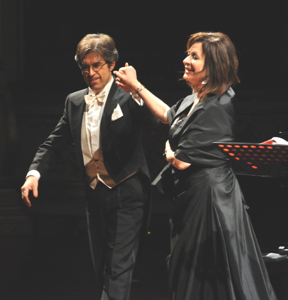 Con Daniela Dessi, Teatro Petruzzelli, Bari 2014.