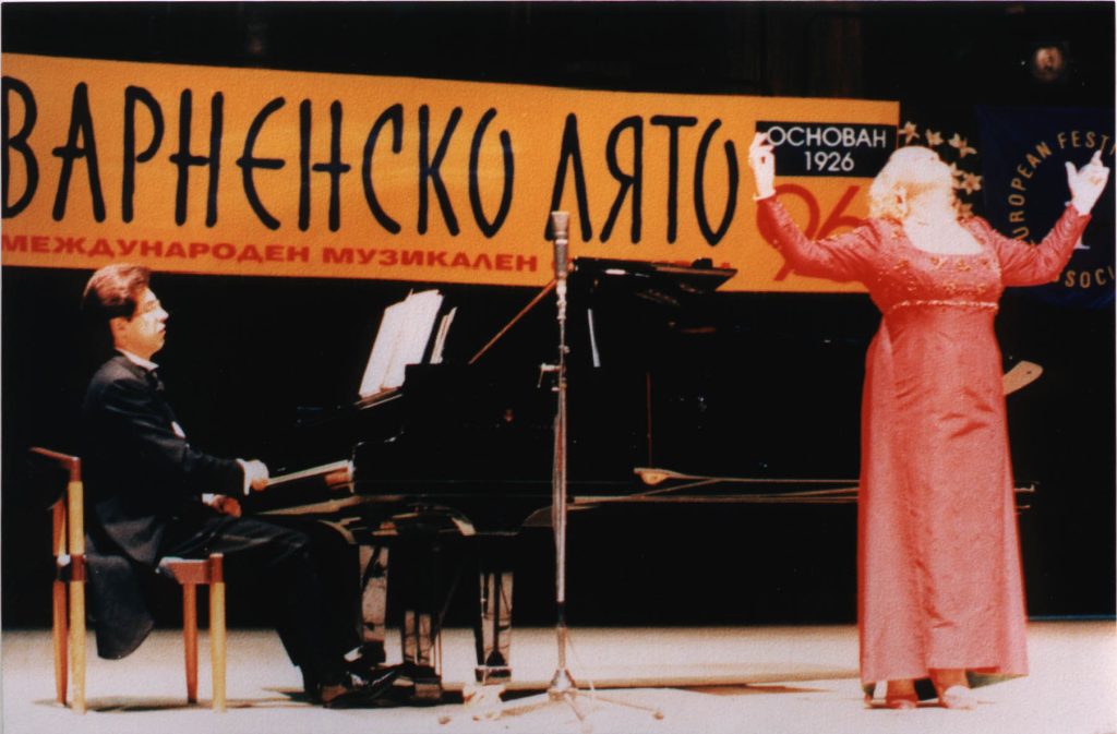 Con Katia Ricciarelli Varna summer festival 1996