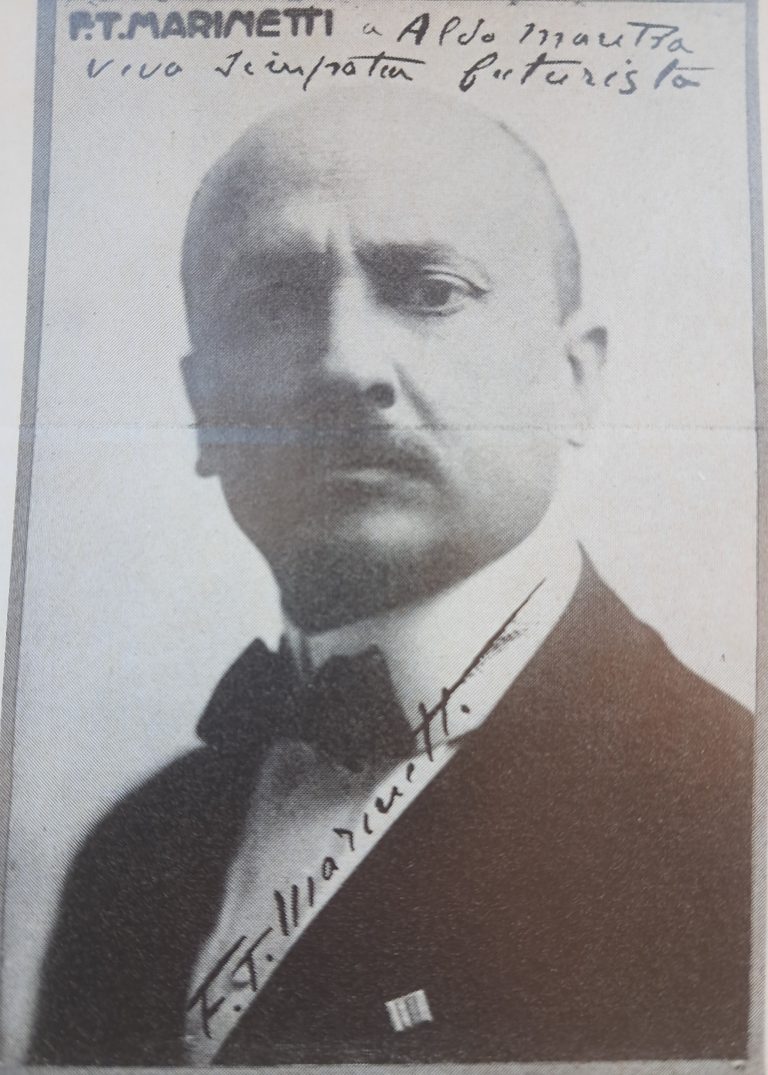 Marinetti autografo Mantia.